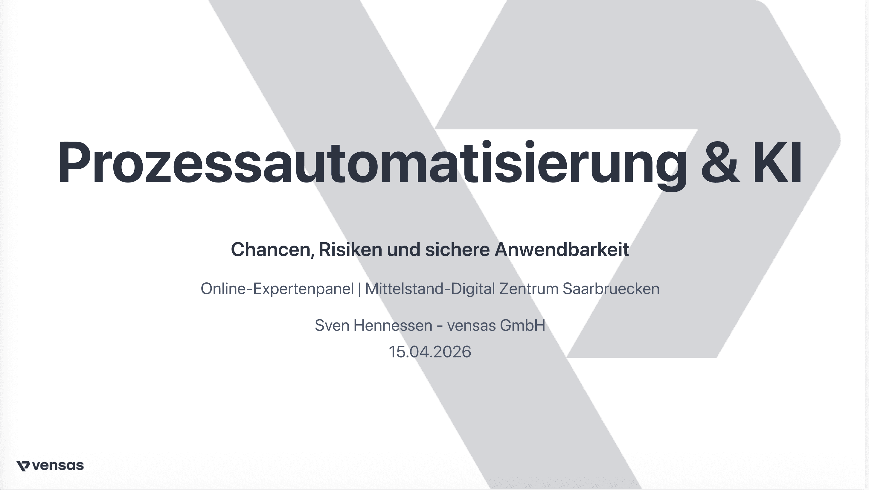 Online-Expertenpanel: Prozessautomatisierung unterstützt durch generative KI Online-Expertenpanel: Prozessautomatisierung unterstützt durch generative KI